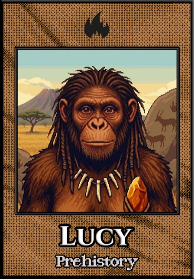 The Lucy card from Shoulders of Giants