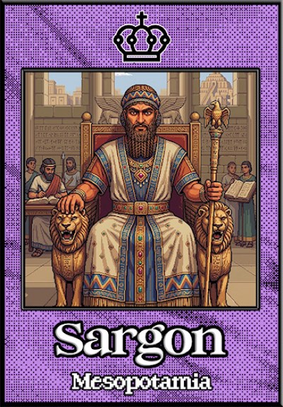 The Sargon card from Shoulders of Giants