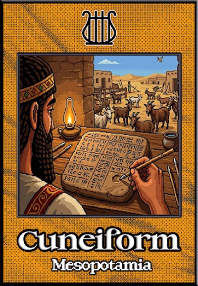 The Cuneiform card from Shoulders of Giants