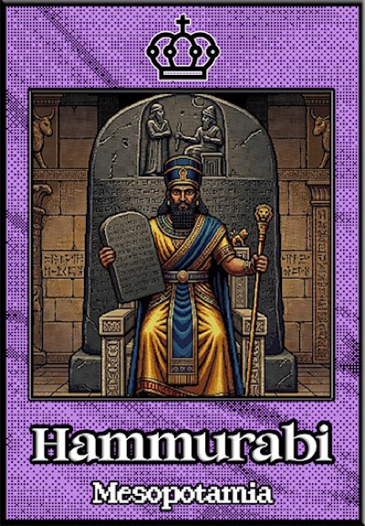 The Hammurabi card from Shoulders of Giants